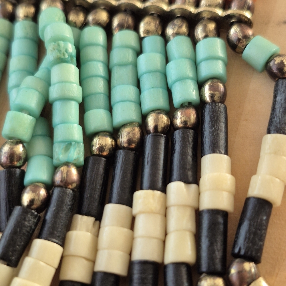 Bohemian Multicolor Beaded Necklace - Picture 7 of 7